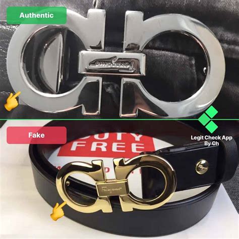 fake vs real ferragamo belt